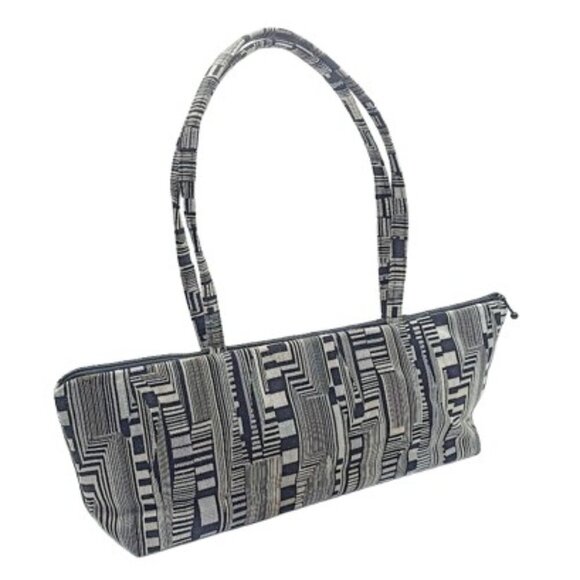 Maruca Millie Lu Optic Beat Black Hand-Sewn Fabric Bag NWOT
